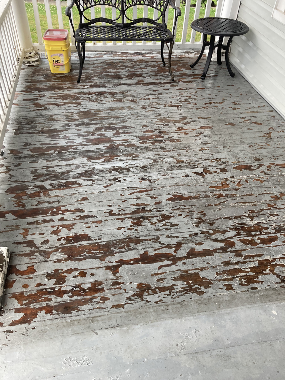 deck with old paint